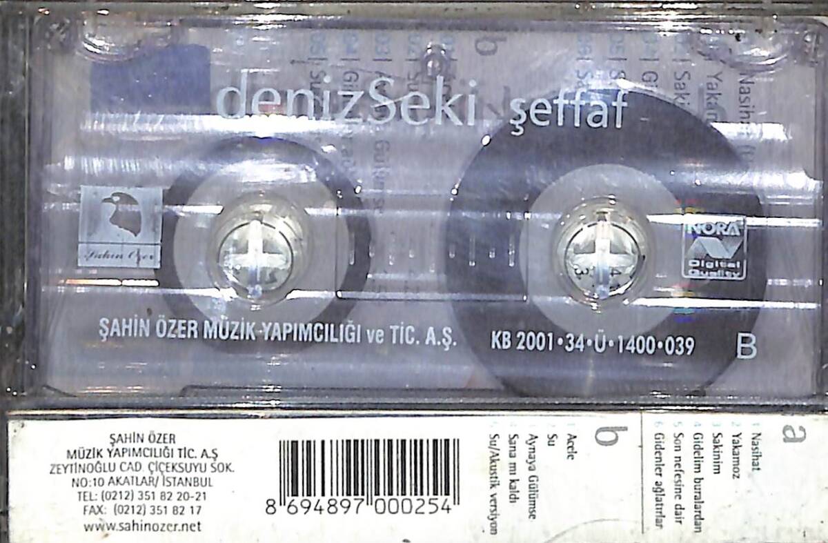 Deniz Seki - Şeffaf Kaset (İkinci El) KST29154 - 2