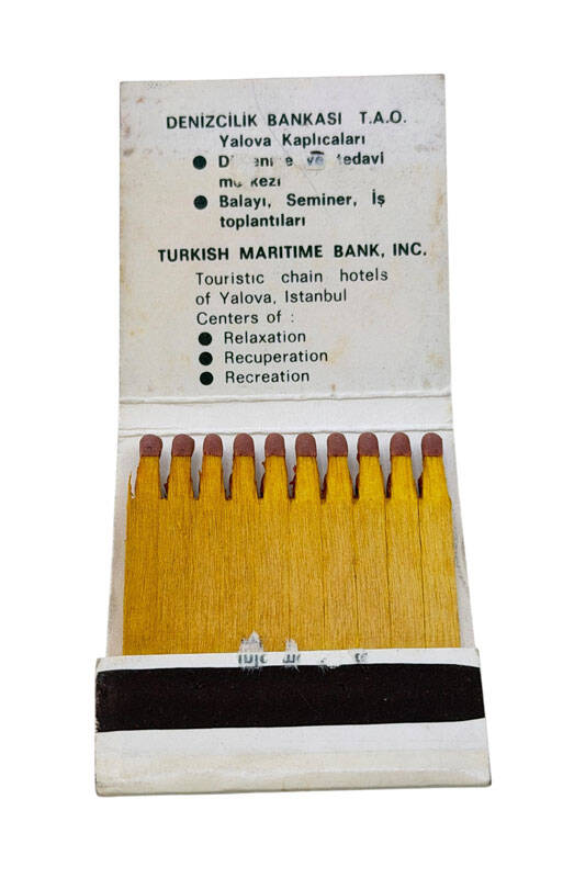 Denizcilik Bankası T.A.O. Reklamlı Kibrit (Kullanılmamış) AOB6277 - 4
