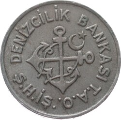 Denizcilik Bankası T.A.O. Ş.H.İ.Ş. Tam Şehir Hatları I Nikel Jeton JTF712 - 1