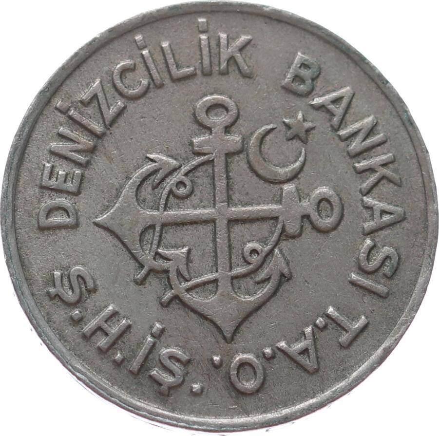 Denizcilik Bankası T.A.O. Ş.H.İ.Ş. Tam Şehir Hatları I Nikel Jeton JTF712 - 1