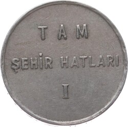 Denizcilik Bankası T.A.O. Ş.H.İ.Ş. Tam Şehir Hatları I Nikel Jeton JTF712 - 2