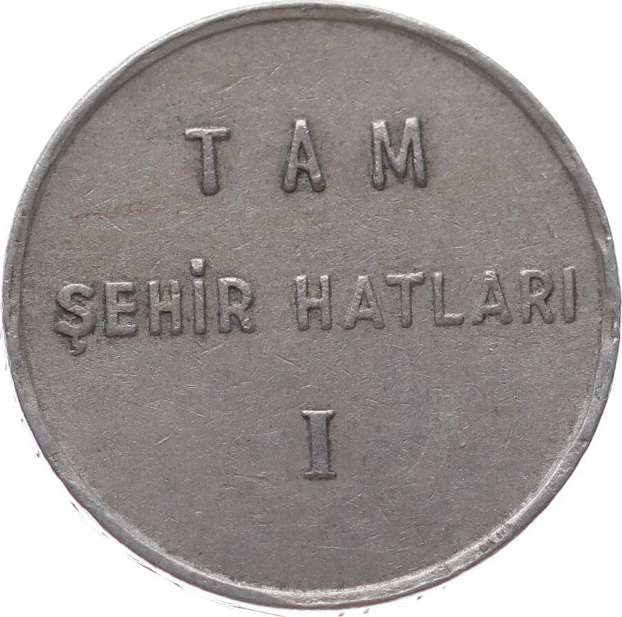 Denizcilik Bankası T.A.O. Ş.H.İ.Ş. Tam Şehir Hatları I Nikel Jeton JTF712 - 2