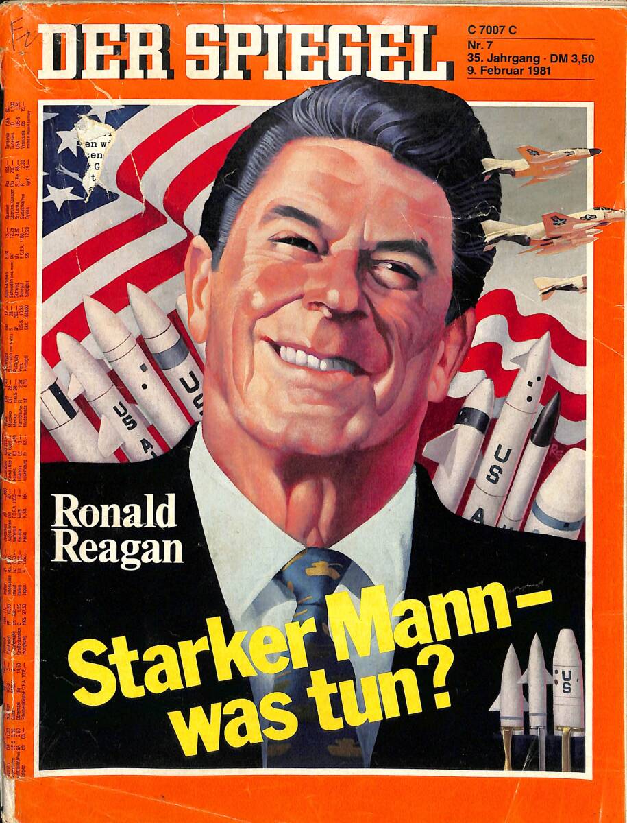 Der Spıegel Nr.7 / 9 Februar 1981 - Starker Mann - was tun ? NDR96766 - 1