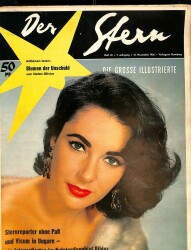 Der Stern 10 November 1956 - Elizabeth Taylor, Stefan Olivier, Prinzessin Margaret NDR84449 - Gökçekoleksiyon