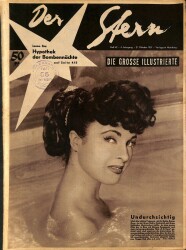 Der Stern 21 Oktober 1951 - Morgen Jünger, Jean Peters NDR83737 - Gökçekoleksiyon