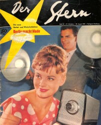 Der Stern 22 Agust 1959 - Michael Horbach, Marie Louise Fischer NDR84420 - Gökçekoleksiyon