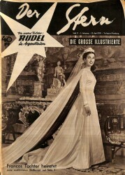 Der Stern 23 April 1950 - Carmen Franco Heiratet, Faruk Farida Fawzia Und Der Schahnschah Von Persien NDR83768 - Gökçekoleksiyon