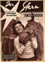 Der Stern 27 September 1953 - Zsa Zsa Gabar, Sergeant Mayor Baily, Melinda Maclean NDR84600 - Gökçekoleksiyon