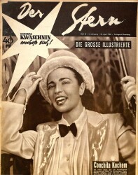 Der Stern 30 April 1950 - Rosemarie Clausen, Mustafa Nehhas Paşa NDR84445 - Gökçekoleksiyon