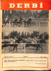 Derbi Dergisi Yarış Ve Spor Mecmuası 7 Ekim 1969 Sayı 1211 - Bursa Yarışları Yazıcılara Yaramadı NDR93230 - Gökçekoleksiyon