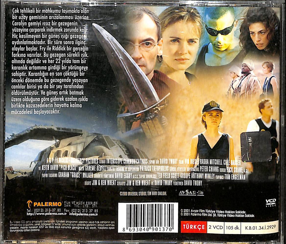 Derin Karanlık – Pitch Black (2000) Orijinal VCD Film 'Van Diesel - Radha Mitchell' VCD28825 - 2