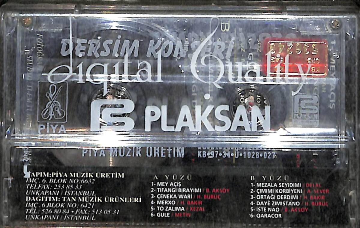 Dersim Konseri 3 Kaset (Sıfır Kaset) KST29211 - 2