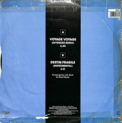 Desireless – Voyage Voyage 1986 UK Maxi-Single (108) PLK17516 - 2