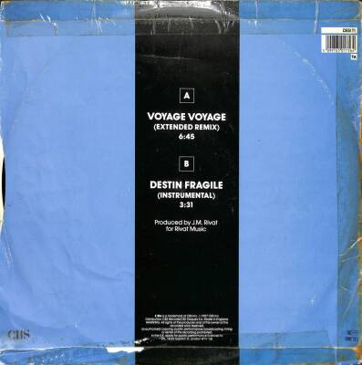 Desireless – Voyage Voyage 1986 UK Maxi-Single (108) PLK17516 - 2