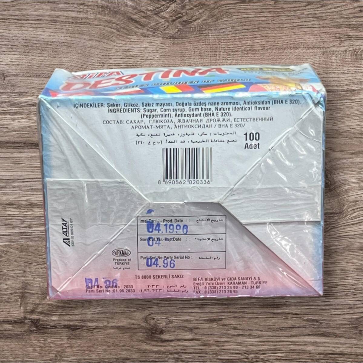 DESTİNA (BİFA) 1996 Sakız Açılmamış Kutu # SKZ1758 - 3