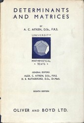 Determinants and Matrices NDR93899 - Gökçekoleksiyon