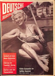 Deutsche Illustrierte 25 Juni 1955 - Bibi Johns, Prinz Raimondo Lanza, Margit Nünke NDR84901 - Gökçekoleksiyon