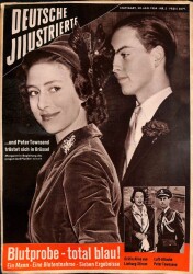 Deutsche Illustrierte 30 Jan. 1954 Nr.5 und Peter Townsend tröstet sich in Brüssel NDR40012 - Gökçekoleksiyon