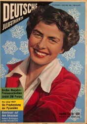 DEUTSCHE JIIUSTRIERTE Nr 1 1 Jan 1955 - Gina Lollobrigida, Elaine Stewart NDR84015 - Gökçekoleksiyon