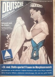 DEUTSCHE JIIUSTRIERTE Nr 13 27 Marz 1954 - Kapak Elizabeth, Sofia Erobert Rom NDR83989 - Gökçekoleksiyon