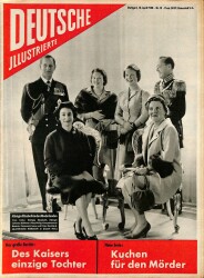 DEUTSCHE JIIUSTRIERTE Nr 15 12 April 1958 - Königin Elizabeth, Elizabeth Taylor NDR84009 - Gökçekoleksiyon