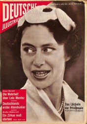 DEUTSCHE JIIUSTRIERTE Nr 23 4 Juni 1955 - Kapak Prinzessin Margaret, Oberst Margaret Hat Das Kommando NDR84004 - Gökçekoleksiyon