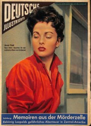 DEUTSCHE JIIUSTRIERTE Nr 23 5 Juni 1954 - Lili Palmer, Margaret, Königin Elizabeth , Ursula Thieb NDR84053 - Gökçekoleksiyon