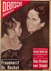 DEUTSCHE JIIUSTRIERTE Nr 30 23 Juli 1955 - Oona Chaplin, Marta Rocha NDR84006 - Gökçekoleksiyon
