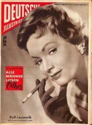 DEUTSCHE JIIUSTRIERTE Nr 32 10 August 1957 - Ruth Leuwerik , Grace Kelly NDR84050 - Gökçekoleksiyon