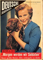 DEUTSCHE JIIUSTRIERTE Nr 38 18 Sept 1954 - Martine Carol, Maria Schell Und ihr Bester Freund Aran NDR84013 - Gökçekoleksiyon