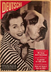 DEUTSCHE JIIUSTRIERTE Nr 4 22 Jan 1955 - Nadja Tiller , Gina Lollobrigida, Marilyn Monroe NDR84040 - Gökçekoleksiyon