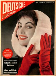 DEUTSCHE JIIUSTRIERTE Nr 4 25 Januar 1958 - Petra Schürmann, Romy Schneider , Barbara Hutton NDR84019 - Gökçekoleksiyon