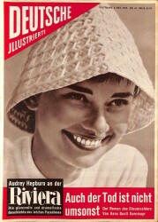 DEUTSCHE JIIUSTRIERTE Nr 41 8 Okt 1955 - Audrey Hepburn, Prinzen Alfonso Prinzessin Ira Zu Fürstenberg NDR83999 - Gökçekoleksiyon