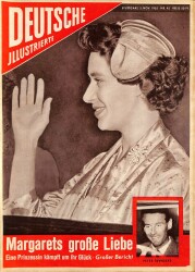 DEUTSCHE JIIUSTRIERTE Nr 45 5 Nov 1955 - Prenses Margaret, Peter Townsend NDR83996 - Gökçekoleksiyon