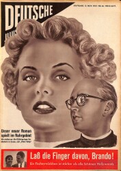 DEUTSCHE JIIUSTRIERTE Nr 46 13 Nov 1954 - Königin Elizabeth, Marlon Brando NDR84014 - Gökçekoleksiyon