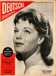 DEUTSCHE JIIUSTRIERTE Nr 5 1 Februar 1958 -Romy Schneider, Sylvia Lopez, Germaine Damar NDR84020 - Gökçekoleksiyon