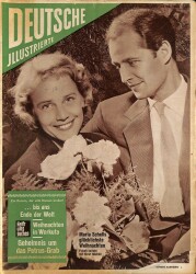 DEUTSCHE JIIUSTRIERTE Nr 52 24 Dez 1955 - Maria Schells , Romy Schneider NDR83993 - Gökçekoleksiyon