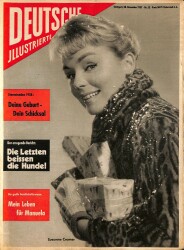DEUTSCHE JIIUSTRIERTE Nr 52 28 Dezember 1957 - Susanne Cramer, Horst Buchholz, Caterina Valente NDR84024 - Gökçekoleksiyon