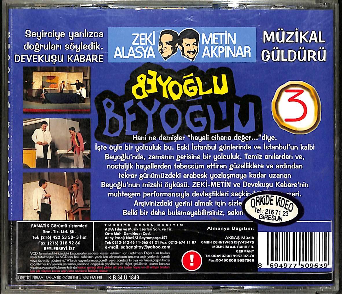 Devekuşu Kabare Beyoğlu Beyoğlu 3 VCD Film VCD27273 - 2