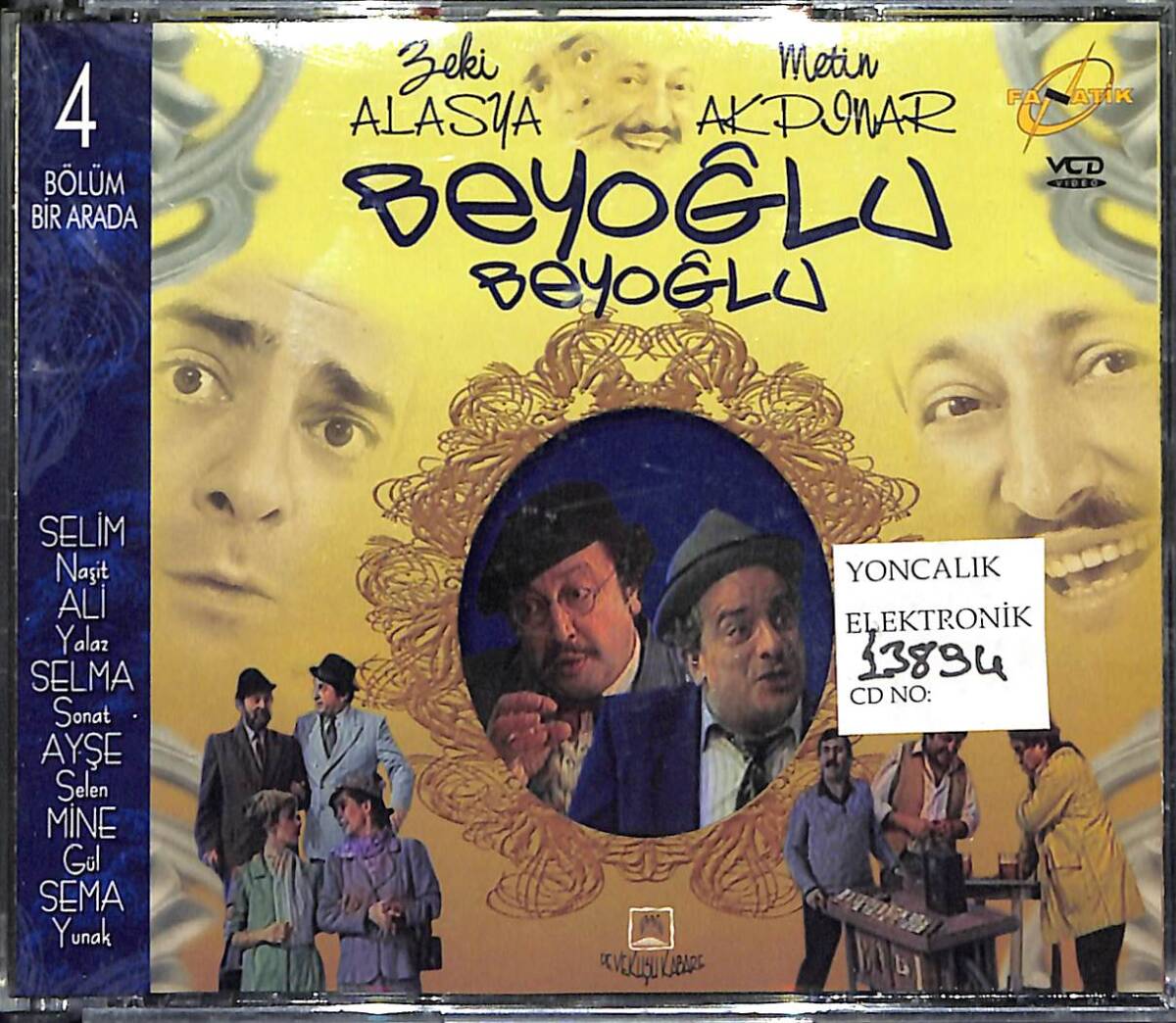 Devekuşu Kabare Beyoğlu Beyoğlu 4 Bölüm Bir Arada Orjinal VCD Film ' Zeki Alasya - Metin Akpınar ' VCD27938 - 1