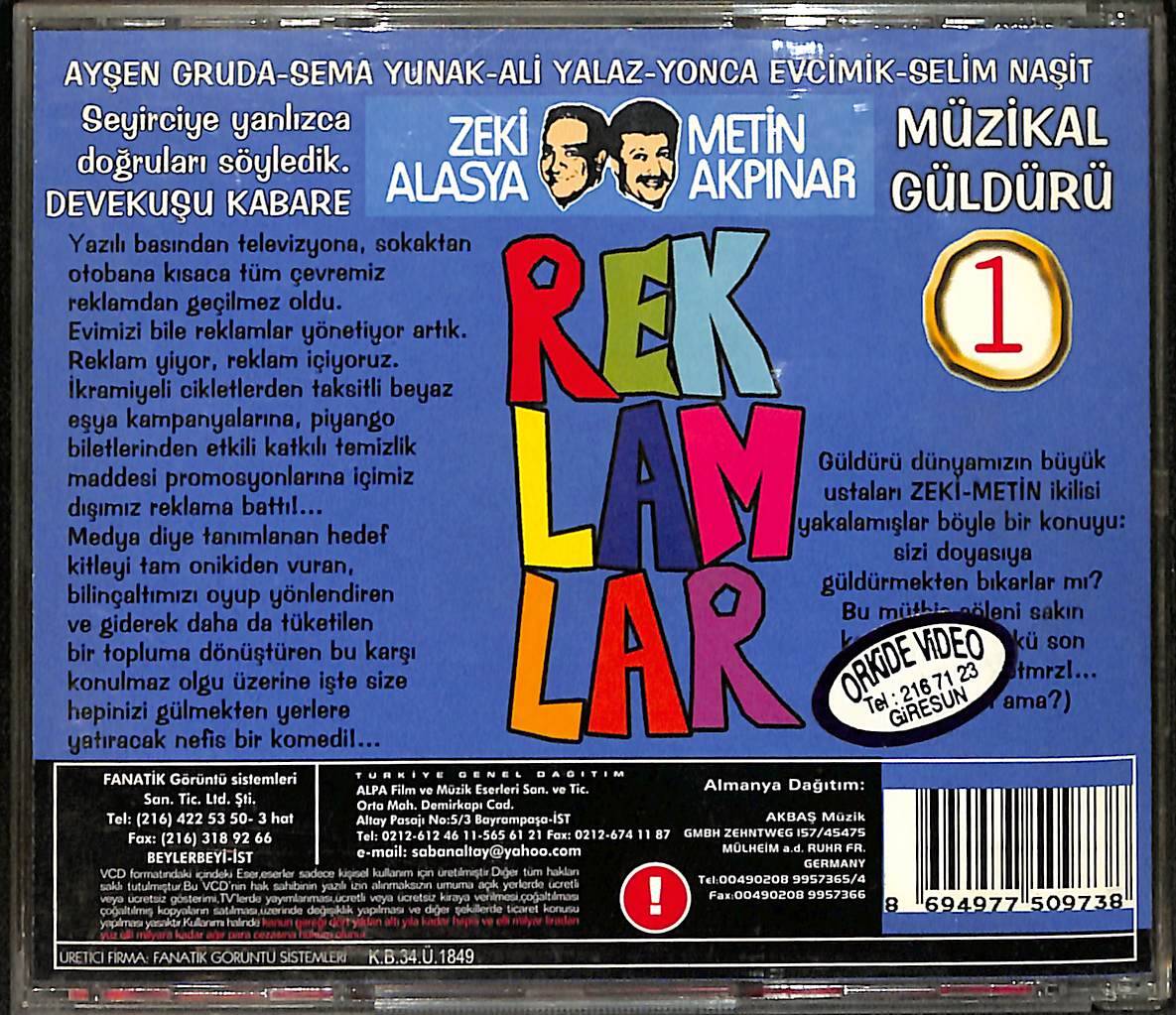 Devekuşu Kabare Reklamlar 1 VCD Film VCD27267 - 2