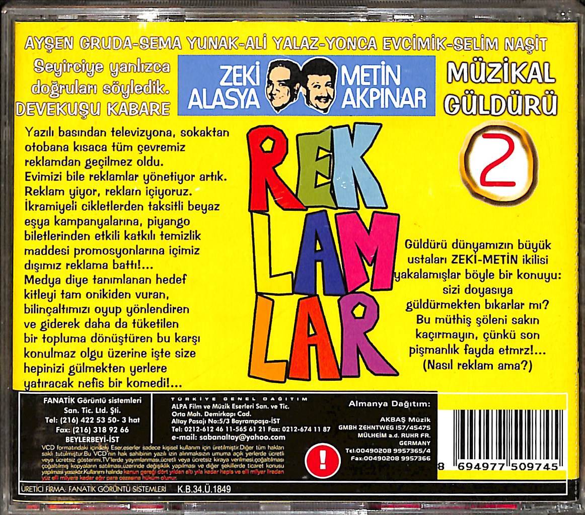 Devekuşu Kabare Reklamlar 2 VCD Film (İkinci El) VCD27718 - 2