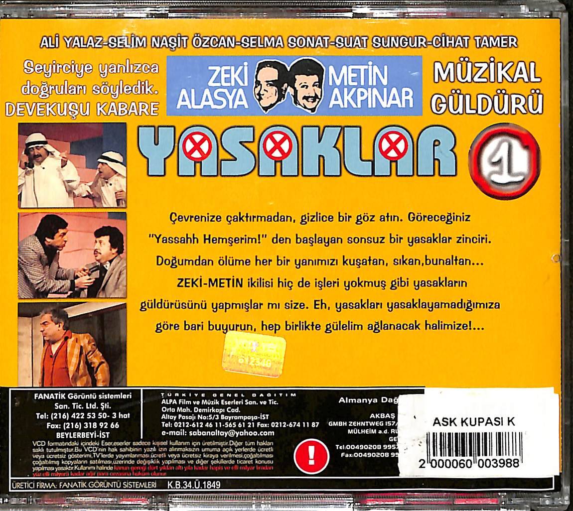 Devekuşu Kabare Yasaklar 1 Orijinal VCD Film VCD29004 - 2