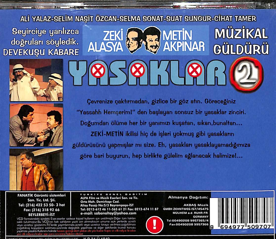 Devekuşu Kabare Yasaklar 2. Bölüm Orijinal VCD Film VCD29008 - 2