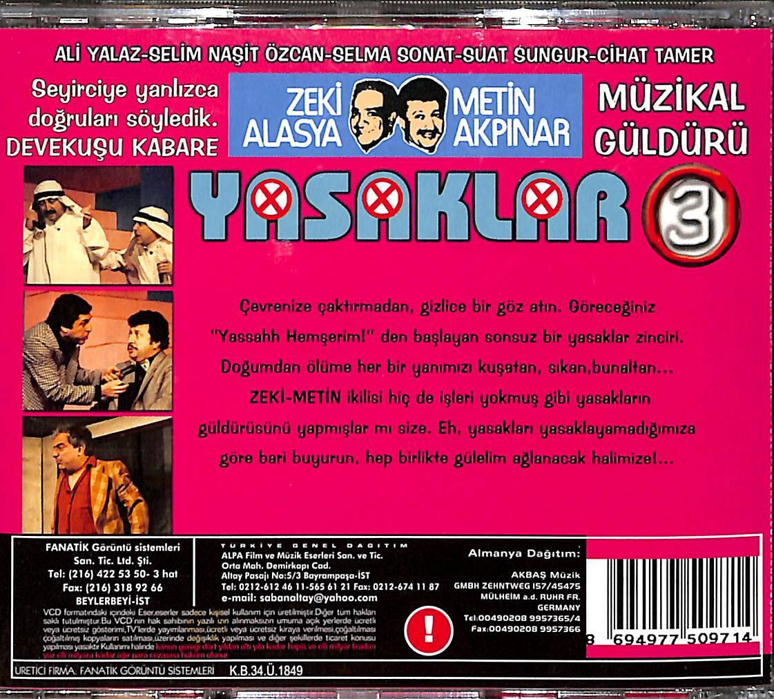 Devekuşu Kabare Yasaklar 3. Bölüm Orijinal VCD Film VCD29009 - 2