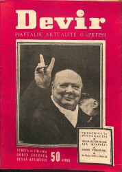 Devir Haftalık Aktüalite Gazetesi 16 Nisan 1955 - Churchillin Biyografisi NDR38378 - Gökçekoleksiyon