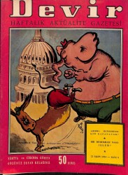 Devir Haftalık Aktüalite Gazetesi 23 Ekim 1954 - Amerika Seçimlerini Kim Kazanacak NDR38367 - Gökçekoleksiyon