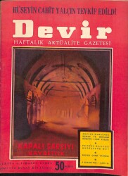 Devir Haftalık Aktüalite Gazetesi 4 Aralık 1954 - Kapalı Çarşıyı Kaybettik NDR38370 - Gökçekoleksiyon