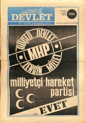 Devlet Haftalık Milliyetçi Siyasi Gazete Sayı393 16 Mayıs 1977 Türkeş MHP Milletimizin Öz İktidarını Getirecektir GZ69272 - 1