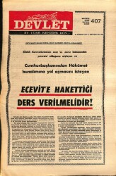 Devlet Haftalık Milliyetçi Siyasi Gazete Sayı407 22 Ağustos 1977 CHPli Maliye Bakanı Üstünel Devlet Hazinesini Dışarıya Jurnallemişti GZ69280 - 1